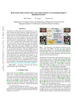 Body-Part Joint Detection and Association via Extended Object
  Representation
