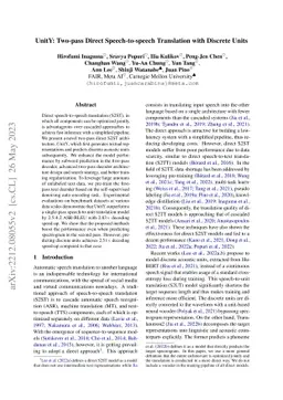 UnitY: Two-pass Direct Speech-to-speech Translation with Discrete Units