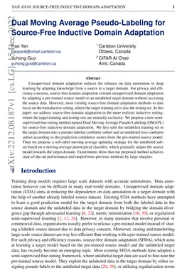 Dual Moving Average Pseudo-Labeling for Source-Free Inductive Domain
  Adaptation