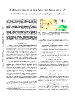 Reinforcement Learning for Agile Active Target Sensing with a UAV