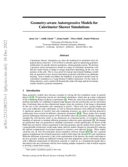 Geometry-aware Autoregressive Models for Calorimeter Shower Simulations