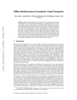 Offline Reinforcement Learning for Visual Navigation