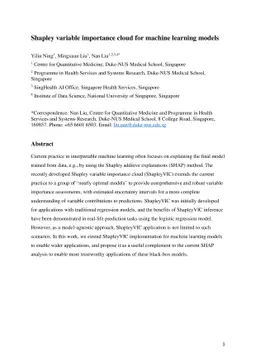 Shapley variable importance cloud for machine learning models