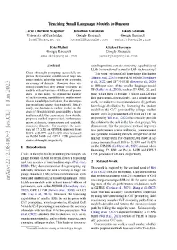 Teaching Small Language Models to Reason