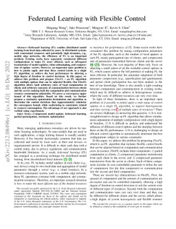 Federated Learning with Flexible Control