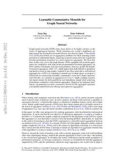 Learnable Commutative Monoids for Graph Neural Networks