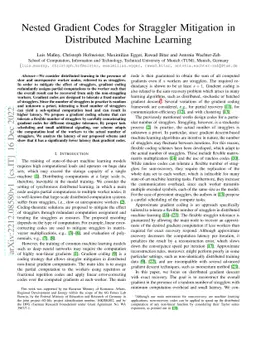 Nested Gradient Codes for Straggler Mitigation in Distributed Machine
  Learning