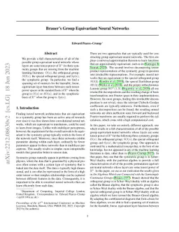 Brauer's Group Equivariant Neural Networks
