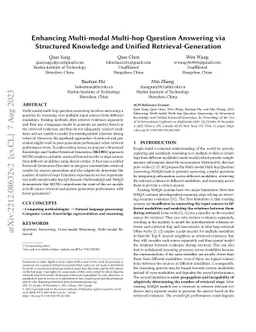 Enhancing Multi-modal and Multi-hop Question Answering via Structured
  Knowledge and Unified Retrieval-Generation