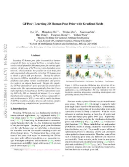 GFPose: Learning 3D Human Pose Prior with Gradient Fields