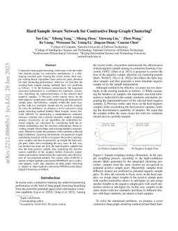 Hard Sample Aware Network for Contrastive Deep Graph Clustering