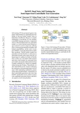 DuNST: Dual Noisy Self Training for Semi-Supervised Controllable Text
  Generation