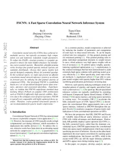 FSCNN: A Fast Sparse Convolution Neural Network Inference System