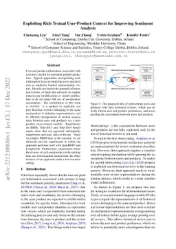 Exploiting Rich Textual User-Product Context for Improving Sentiment
  Analysis