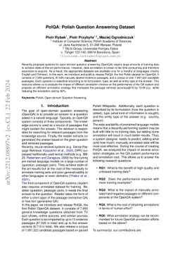 PolQA: Polish Question Answering Dataset