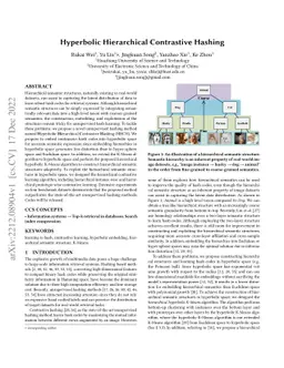 Hyperbolic Hierarchical Contrastive Hashing