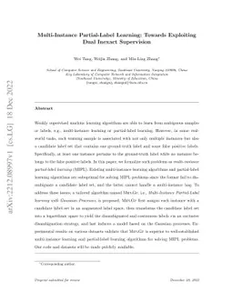 Multi-Instance Partial-Label Learning: Towards Exploiting Dual Inexact
  Supervision