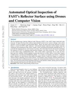 Automated Optical Inspection of FAST's Reflector Surface using Drones
  and Computer Vision
