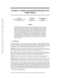 AutoSlicer: Scalable Automated Data Slicing for ML Model Analysis