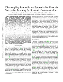 Disentangling Learnable and Memorizable Data via Contrastive Learning
  for Semantic Communications