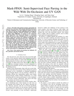 Mask-FPAN: Semi-Supervised Face Parsing in the Wild With De-Occlusion
  and UV GAN
