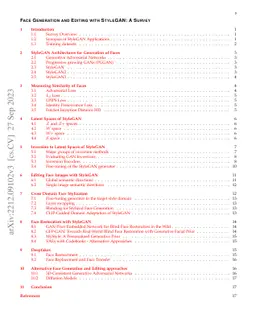 Face Generation and Editing with StyleGAN: A Survey