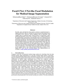 Focal-UNet: UNet-like Focal Modulation for Medical Image Segmentation