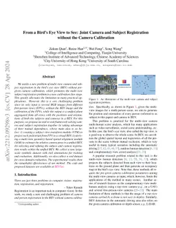 From a Bird's Eye View to See: Joint Camera and Subject Registration
  without the Camera Calibration