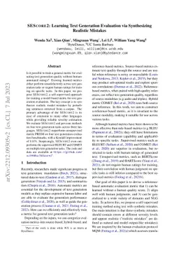 SESCORE2: Learning Text Generation Evaluation via Synthesizing Realistic
  Mistakes