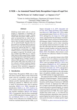 E-NER -- An Annotated Named Entity Recognition Corpus of Legal Text
