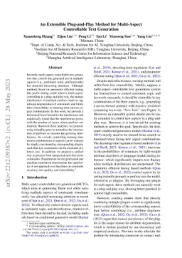 An Extensible Plug-and-Play Method for Multi-Aspect Controllable Text
  Generation