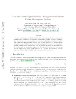 Gradient Descent-Type Methods: Background and Simple Unified Convergence
  Analysis