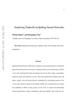 Exploring Tradeoffs in Spiking Neural Networks