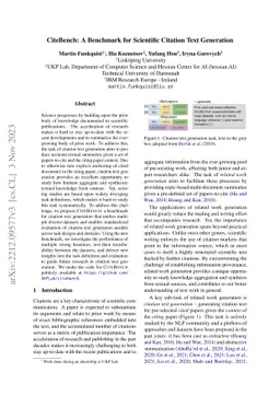 CiteBench: A benchmark for Scientific Citation Text Generation