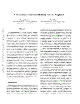 A Probabilistic Framework for Lifelong Test-Time Adaptation