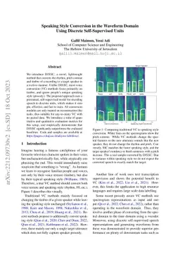 Speaking Style Conversion in the Waveform Domain Using Discrete
  Self-Supervised Units