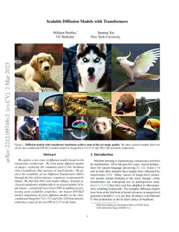 Scalable Diffusion Models with Transformers