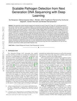 Scalable Pathogen Detection from Next Generation DNA Sequencing with
  Deep Learning