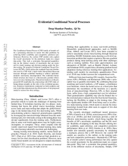 Evidential Conditional Neural Processes