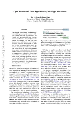 Open Relation and Event Type Discovery with Type Abstraction