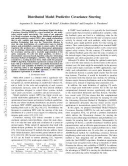 Distributed Model Predictive Covariance Steering