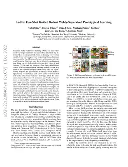 FoPro: Few-Shot Guided Robust Webly-Supervised Prototypical Learning