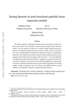 Testing linearity in semi-functional partially linear regression models