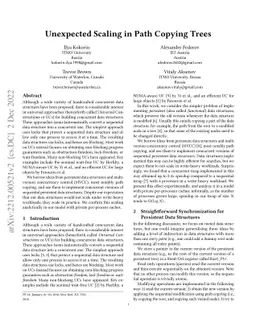 Unexpected Scaling in Path Copying Trees