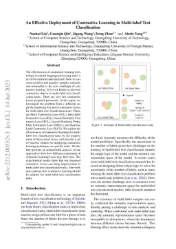 An Effective Deployment of Contrastive Learning in Multi-label Text
  Classification