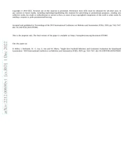 Single-shot Foothold Selection and Constraint Evaluation for Quadruped
  Locomotion