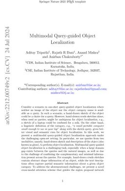 Multimodal Query-guided Object Localization