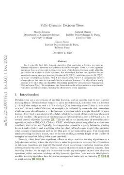 Fully-Dynamic Decision Trees