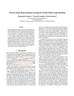 Universe Points Representation Learning for Partial Multi-Graph Matching