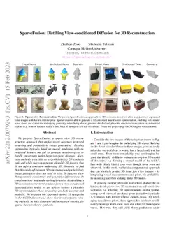 SparseFusion: Distilling View-conditioned Diffusion for 3D
  Reconstruction